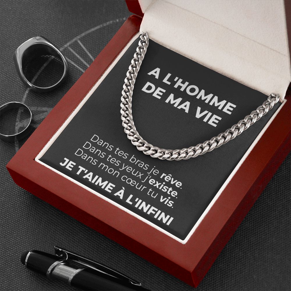 A l'Homme de ma Vie - Collier Amour Infini