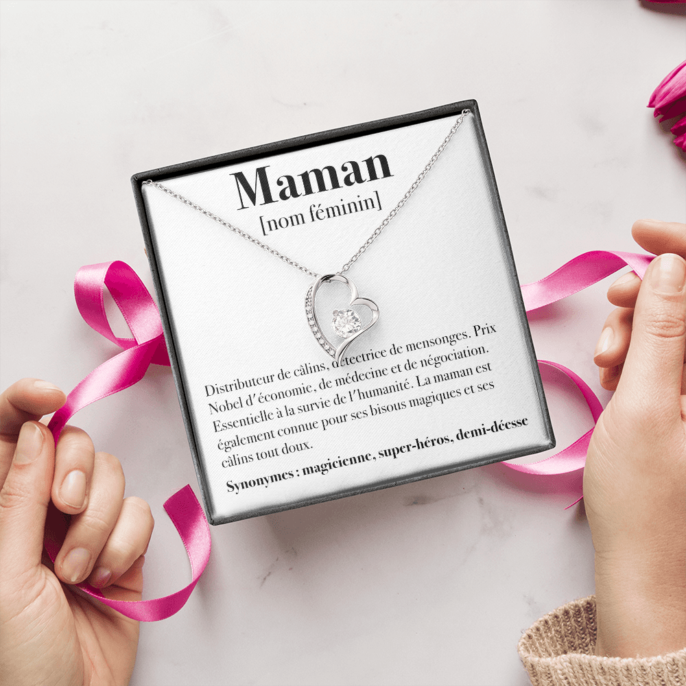 Maman Définition - Collier Amour Eternel
