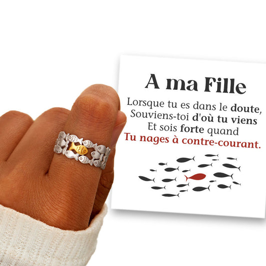 A ma Fille - Bague Contre-Courant