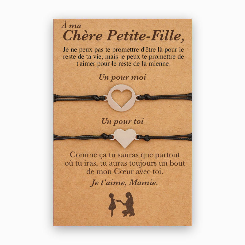 A ma Petite-Fille - Bracelets Cœur