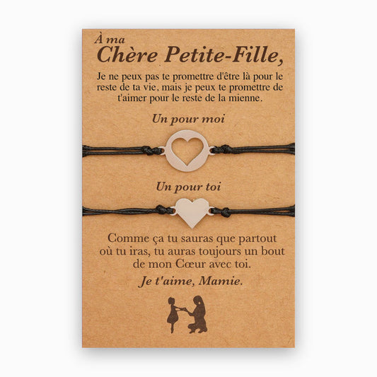 A ma Petite-Fille - Bracelets Cœur