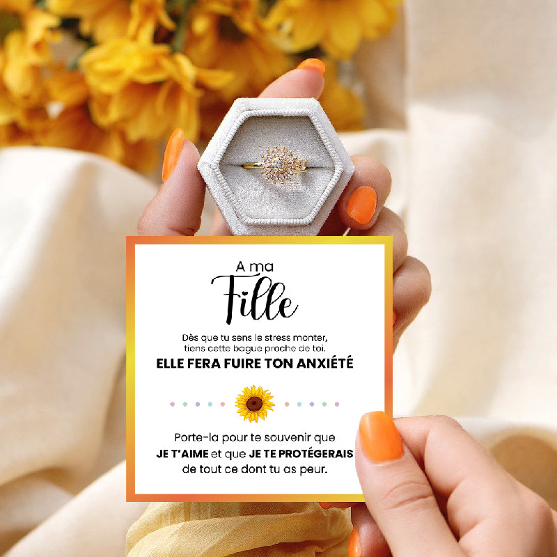 A ma Fille - Bague Tournesol contre l'anxiété