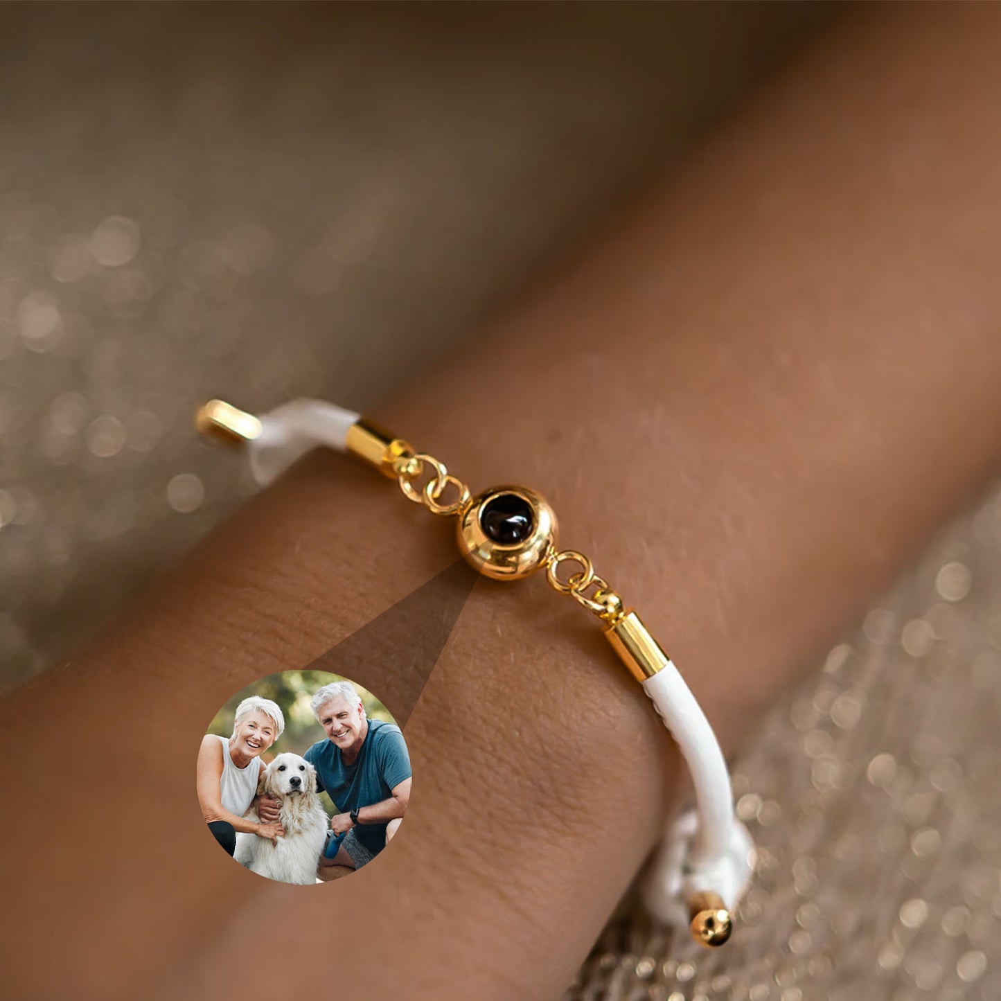 Bracelet Rayon du Temps avec Photo Personnalisée
