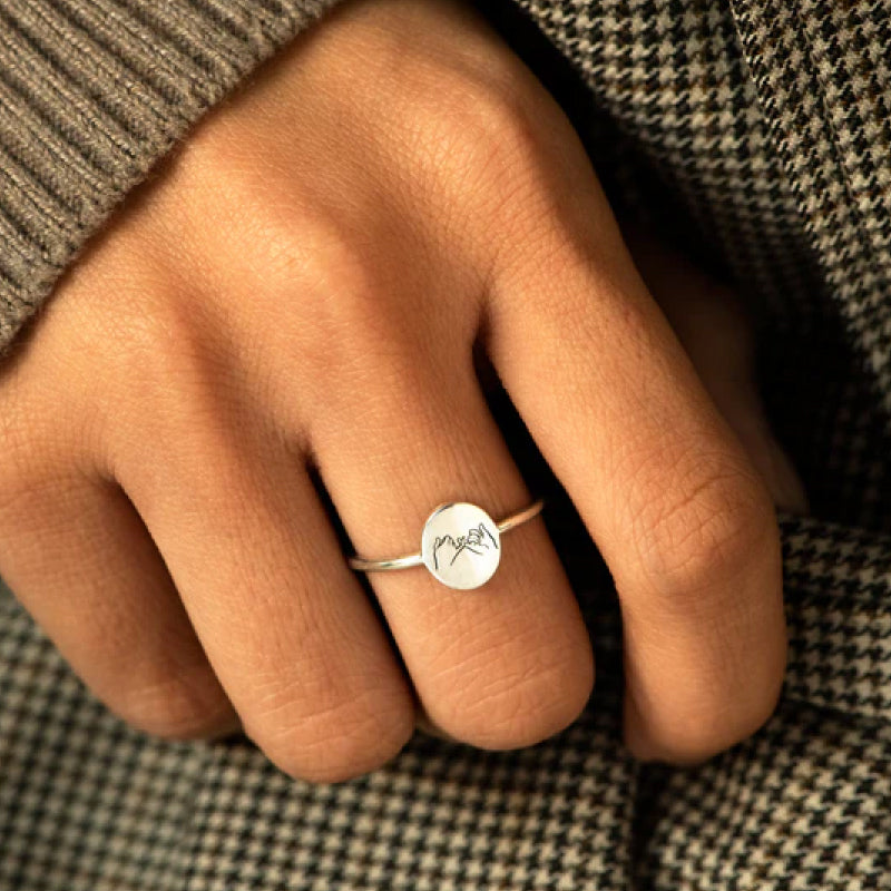 Je serai toujours là pour toi - Bague Promesse de Petit Doigt