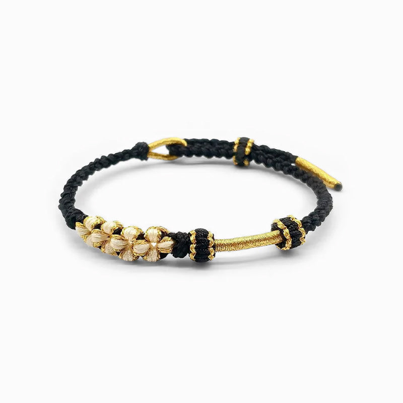 Bracelet à Nœud Fleurs de Pêcher