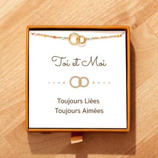 Toi et Moi - Paire de bracelets Liées pour Toujours