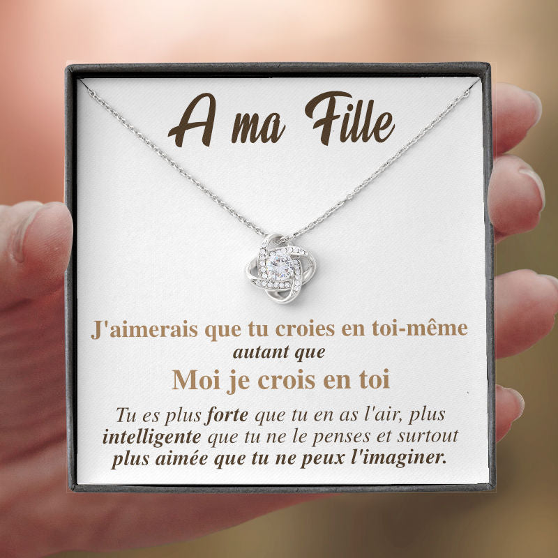 A ma Fille - Collier Je Crois en Toi