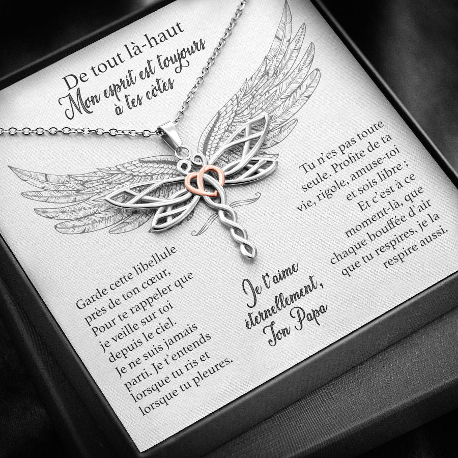 De mon Papa au Ciel - Collier Libellule