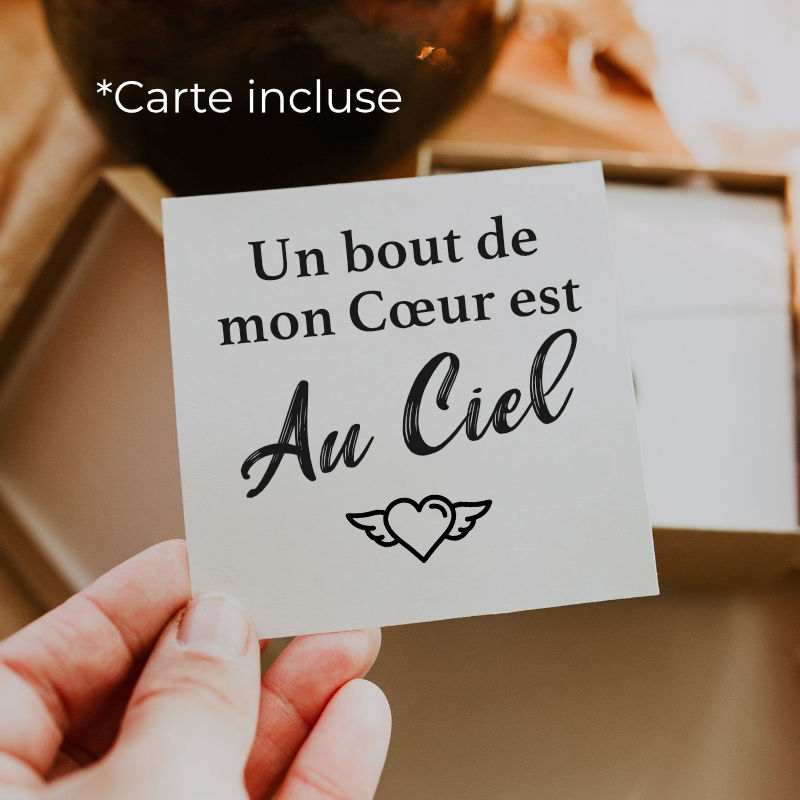 Bracelet Médaillon - Un bout de mon cœur est au ciel