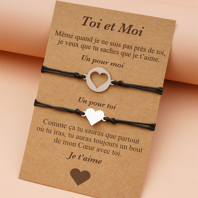 Toi et Moi - Bracelets Cœur