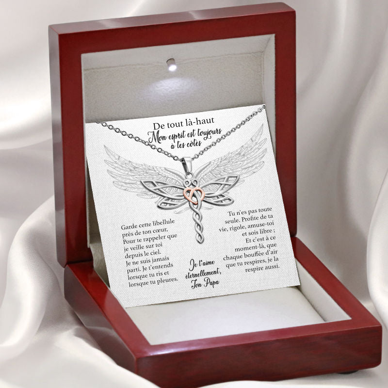 De mon Papa au Ciel - Collier Libellule