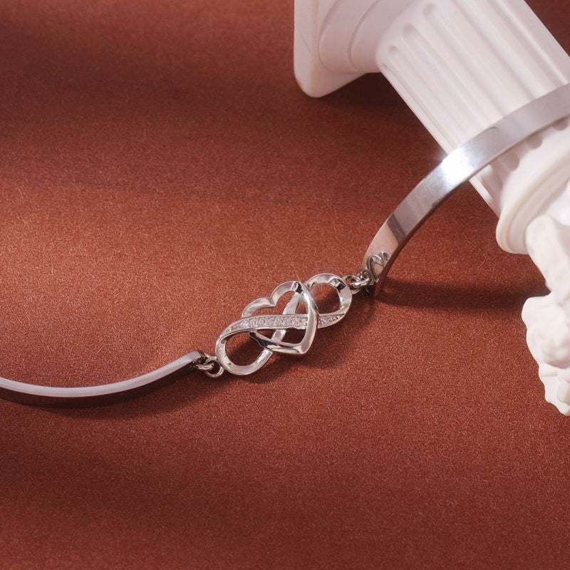 A ma Belle-Fille - Bracelet Coeurs Infinity