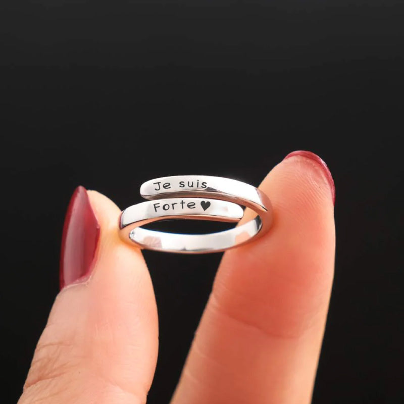 Je suis Forte - Bague en Argent 925