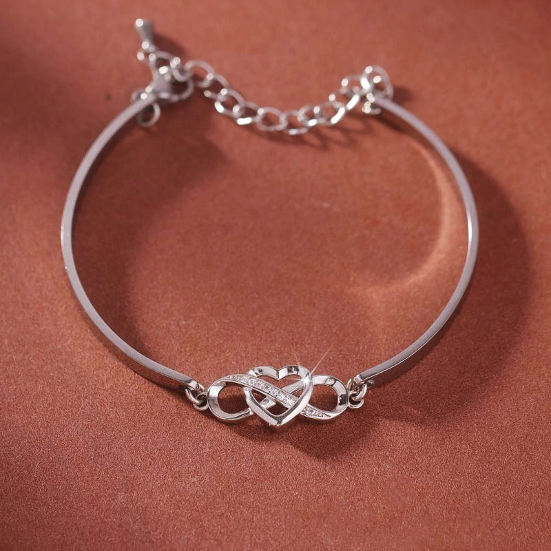 A ma Belle-Fille - Bracelet Coeurs Infinity