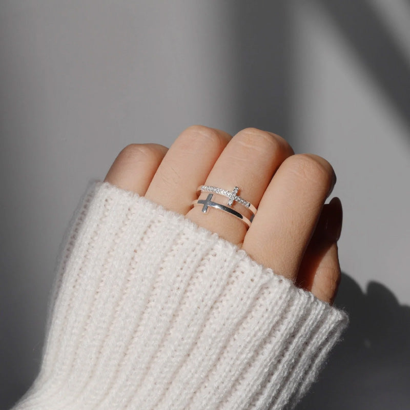 A ma Fille - Crois en toi-même - Bague en argent 925
