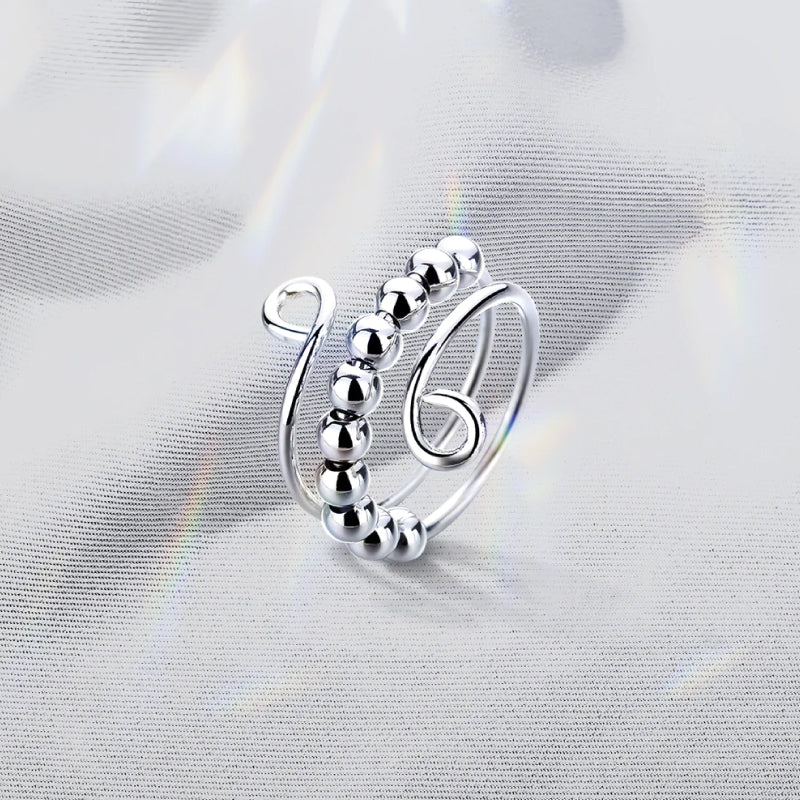 Bague Fidget Anti-Anxiété en Argent 925