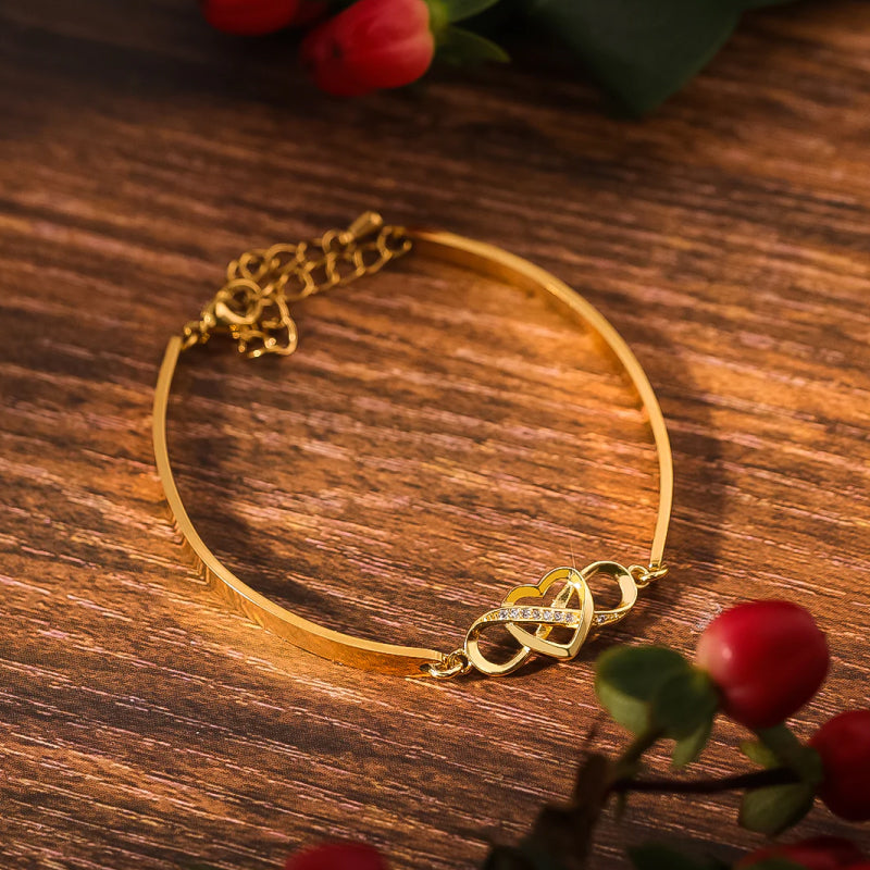 A ma Belle-Fille - Bracelet Coeurs Infinity