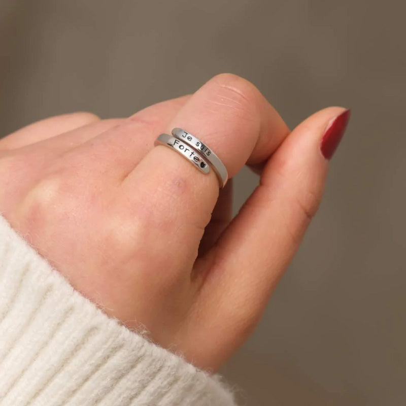 Je suis Forte - Bague en Argent 925