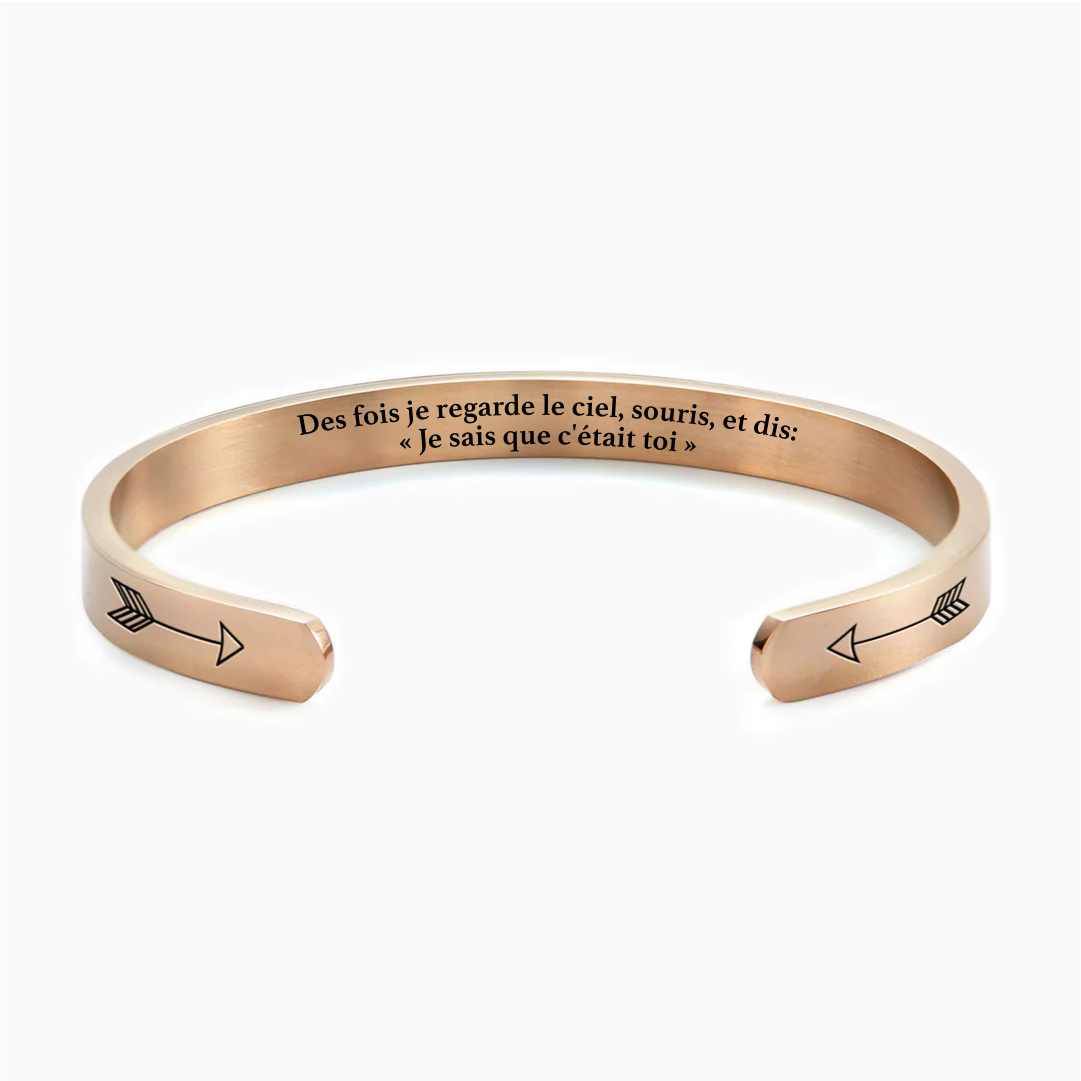 Mon ange - Bracelet Message d'Amour
