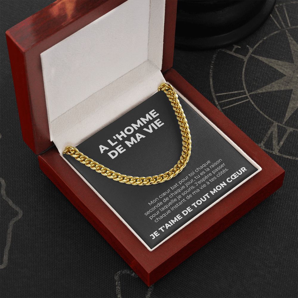 A l'Homme de ma Vie - Collier Amour Eternel