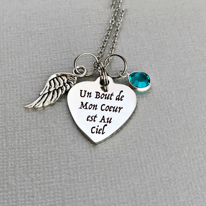 Collier un Bout de mon Cœur est au Ciel