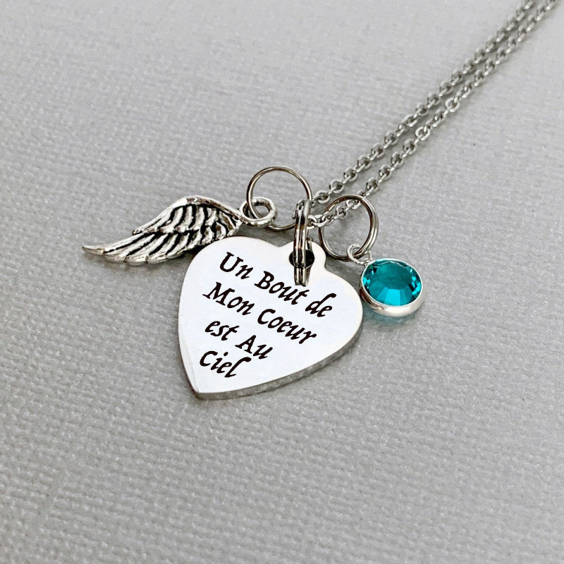 Collier un Bout de mon Cœur est au Ciel